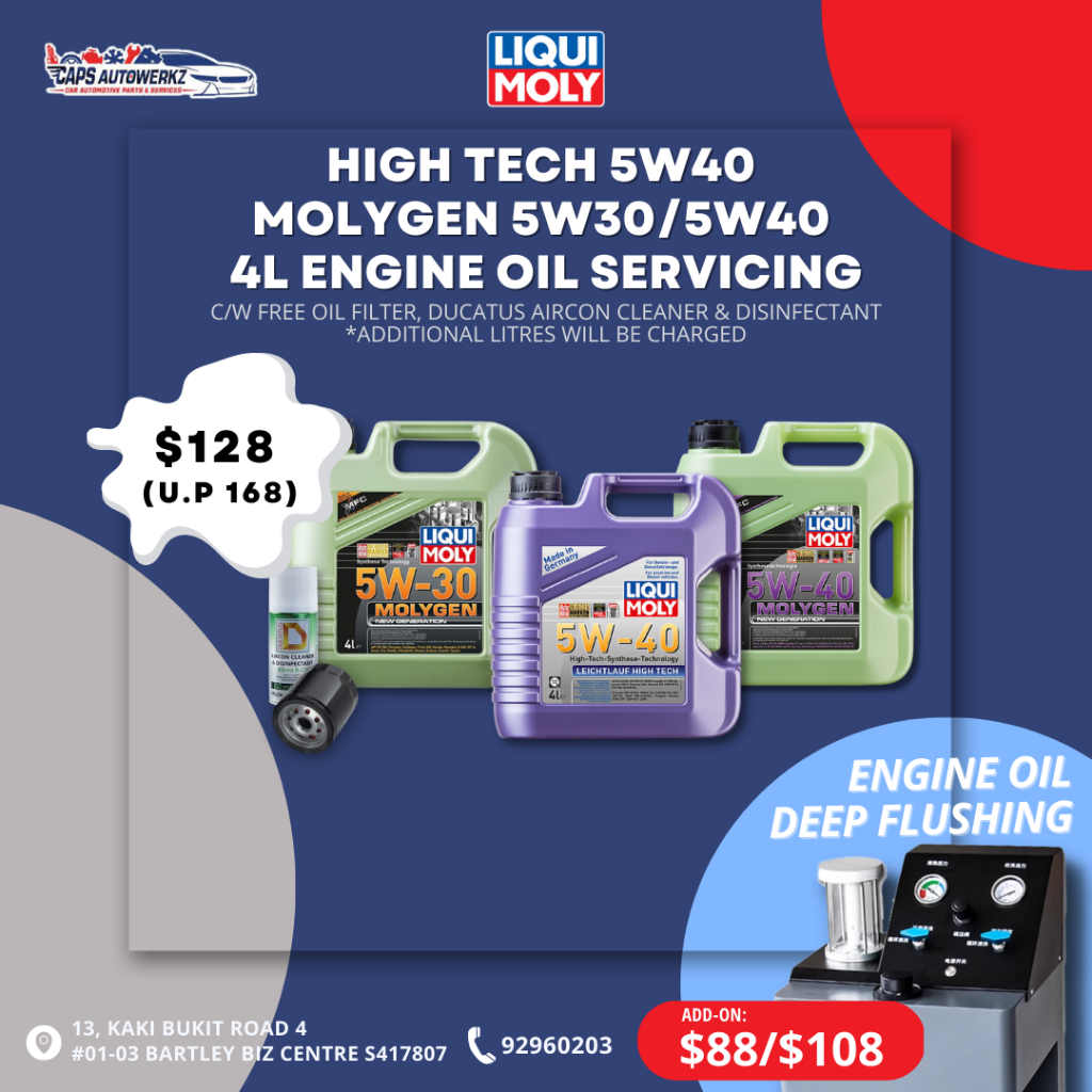 Liqui Moly Engine Oil Servicing Package High Tech / Molygen / Top