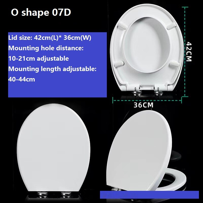 【SG Ready Stock】Toilet Seat Cover Quick Release PP Thickened Silent ...