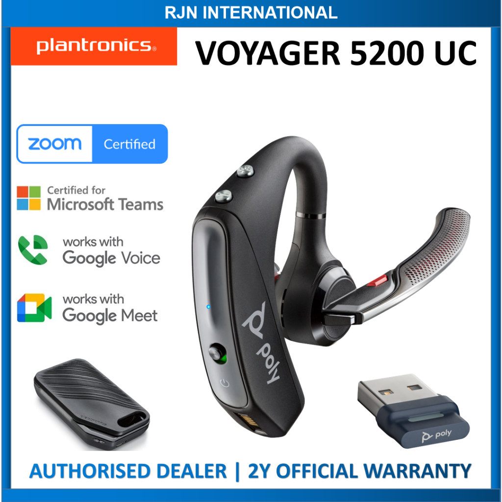 plantronics voyager 5200 zoom mute