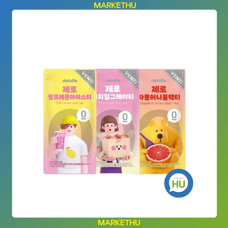 [CU] 2023 Delaffe Iced tea venti Pouch 500ml 3series grapefruit honey