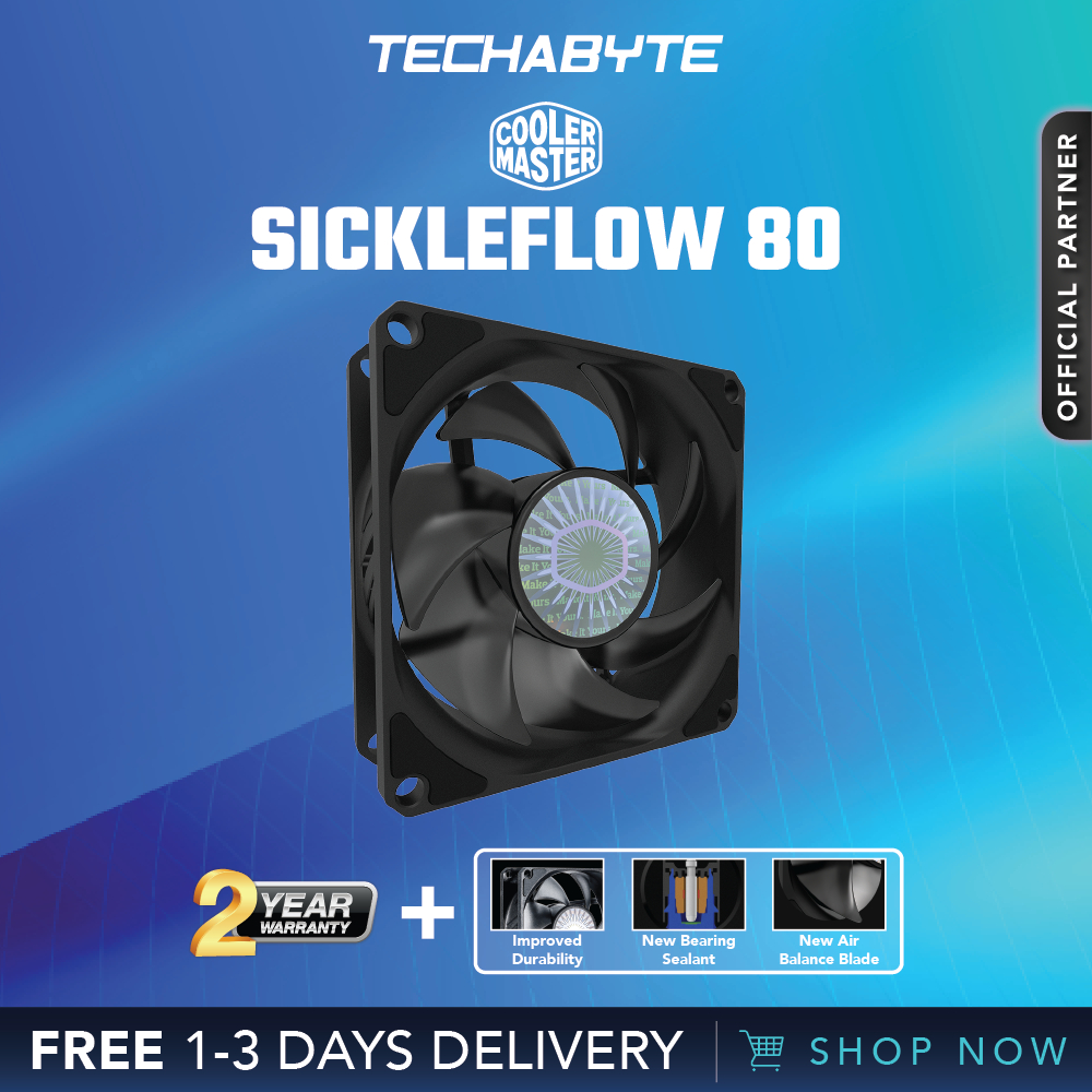 Cooler Master Sickleflow 80 | Cooling Fan | Shopee Singapore