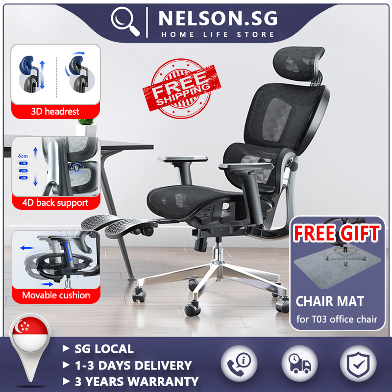 NELSON Ergonomic Office Chair Adjustable back Breathable Mesh Chair