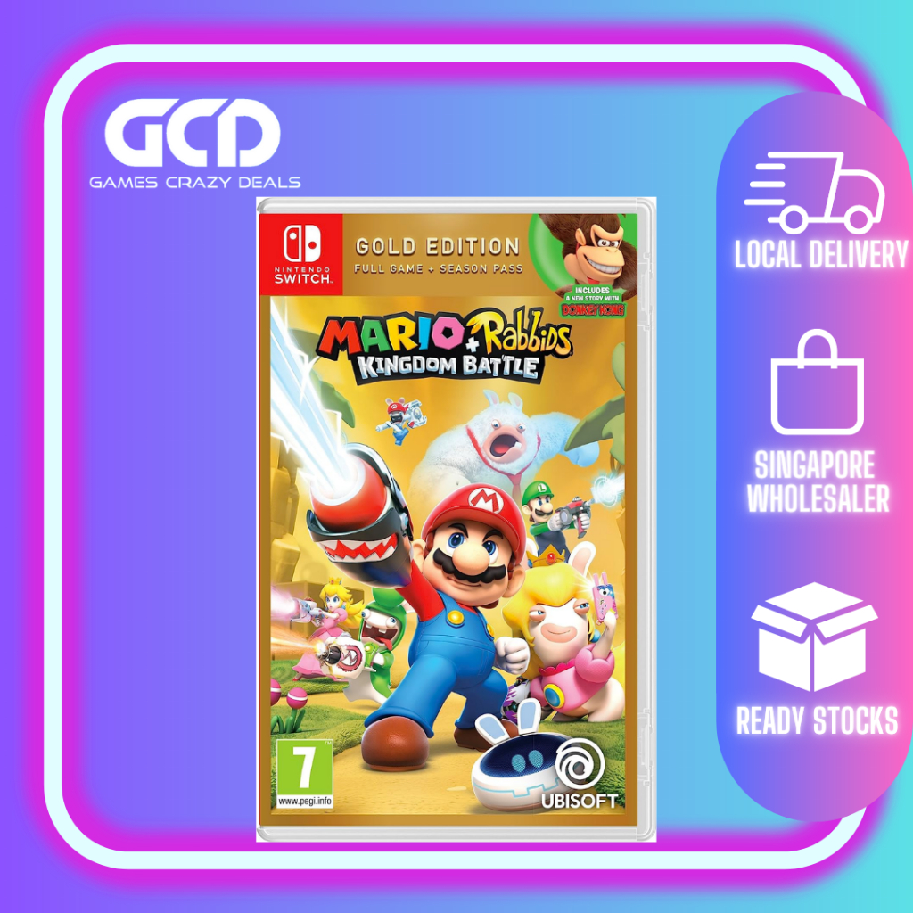 Nintendo Switch Mario + Rabbids Kingdom Battle Gold Edition (EU) Shopee Singapore