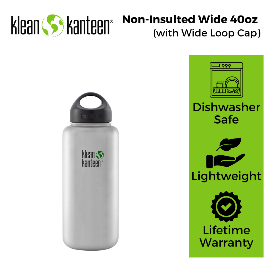 Klean Kanteen Wide 40oz with Wide Loop Cap Shopee Singapore