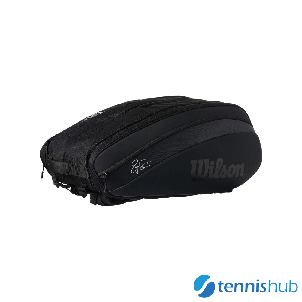 Federer dna 12 clearance pack tennis bag black