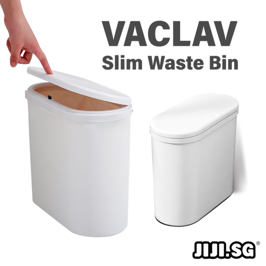 (JIJI SG) VACLAV Slim Waste Bin / Dust Bin / Rubbish Bin / Large