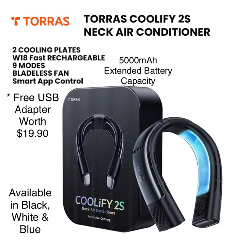 TORRAS・スマートネッククーラー・COOLIFY 2S - 暑さ対策・冷却