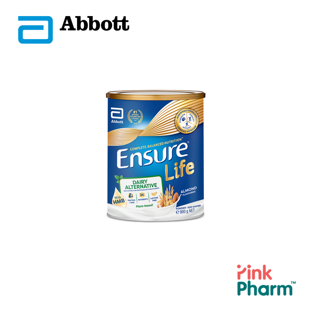 Ensure Life Powder with HMB (Dairy Alternative / Almond) 800g Shopee