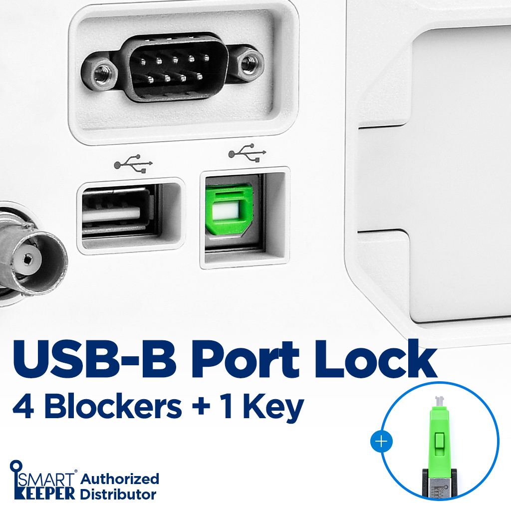 USB-B Port Lock 4 | USB Type B Port Blocker 4ea With Key | Shopee Singapore