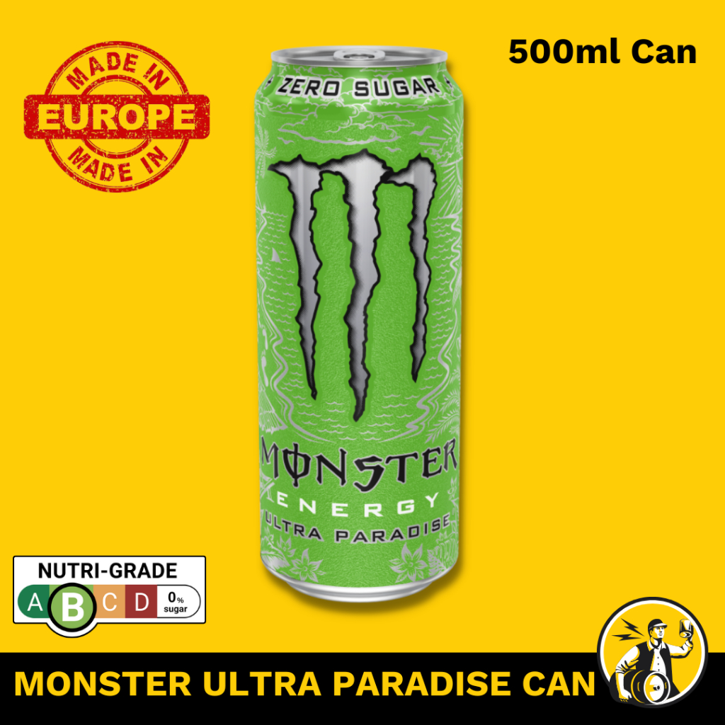 MONSTER ENERGY ULTRA PARADISE 500ml Single Can (Full Size, Zero Sugar) EUROPE VERSION Shopee