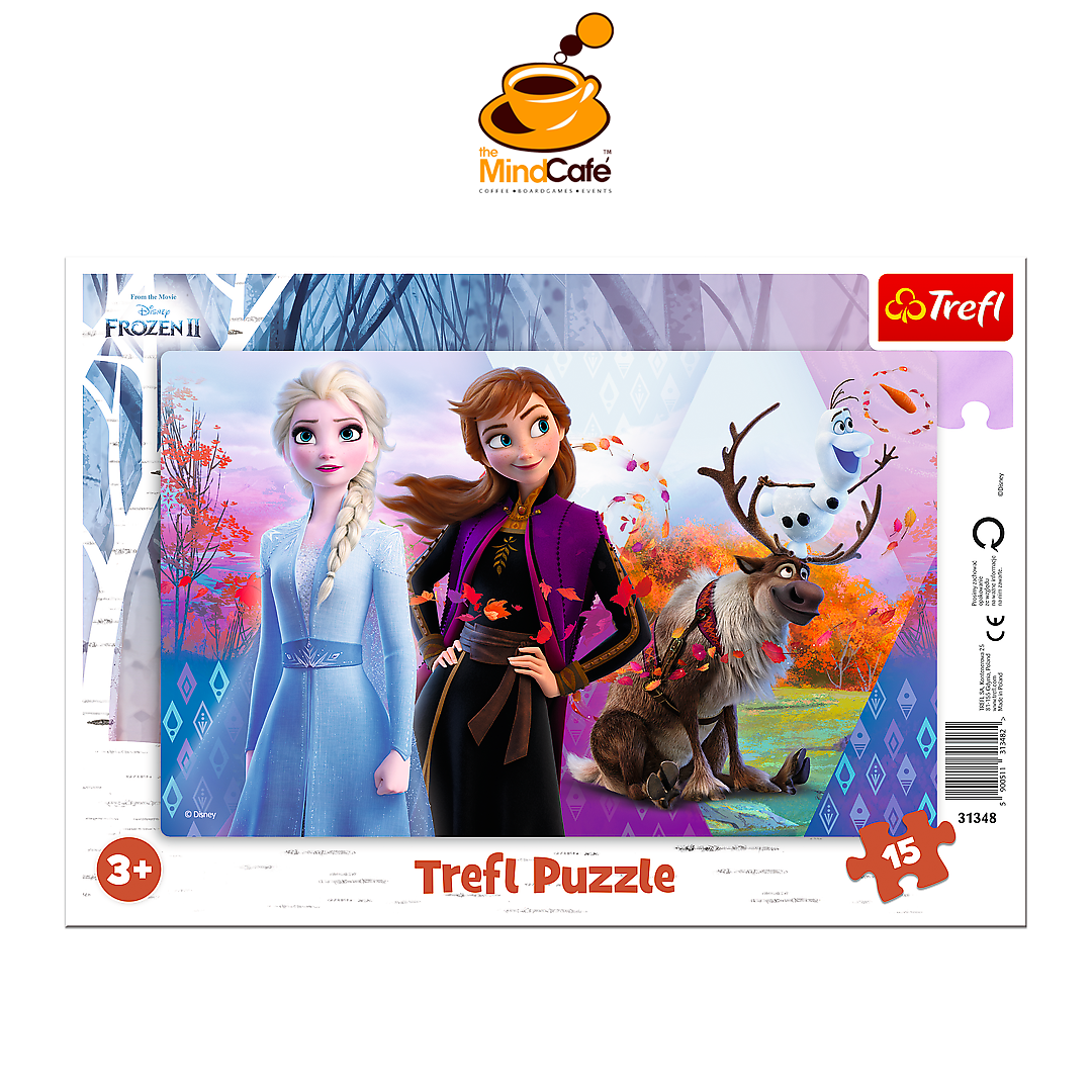 Trefl Jigsaw Puzzle 15 Frame Disney Frozen Anna and Elsa's Magical World Shopee Singapore
