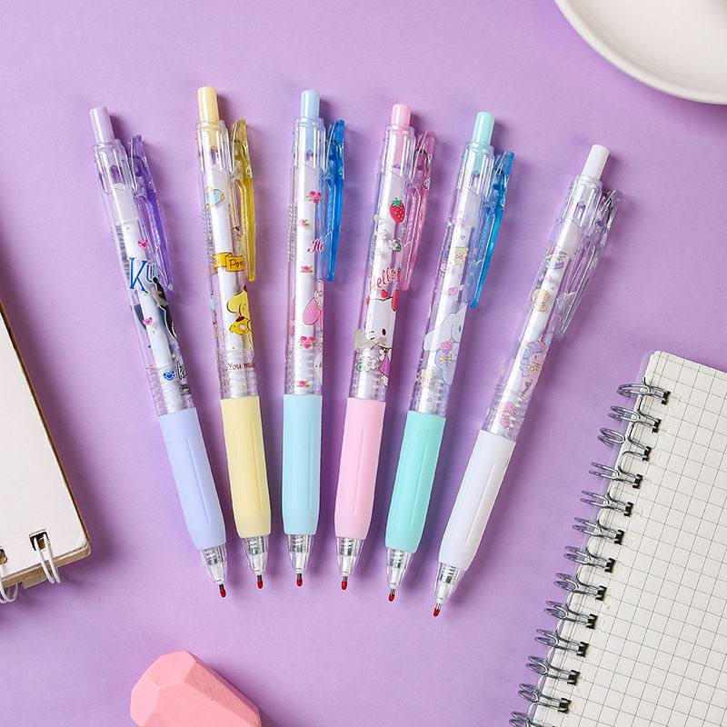 SANRIO STYLE 0.5MM BLACK GEL INK PEN TYPE 2 POMPOMPURIN HELLO KITTY MY ...