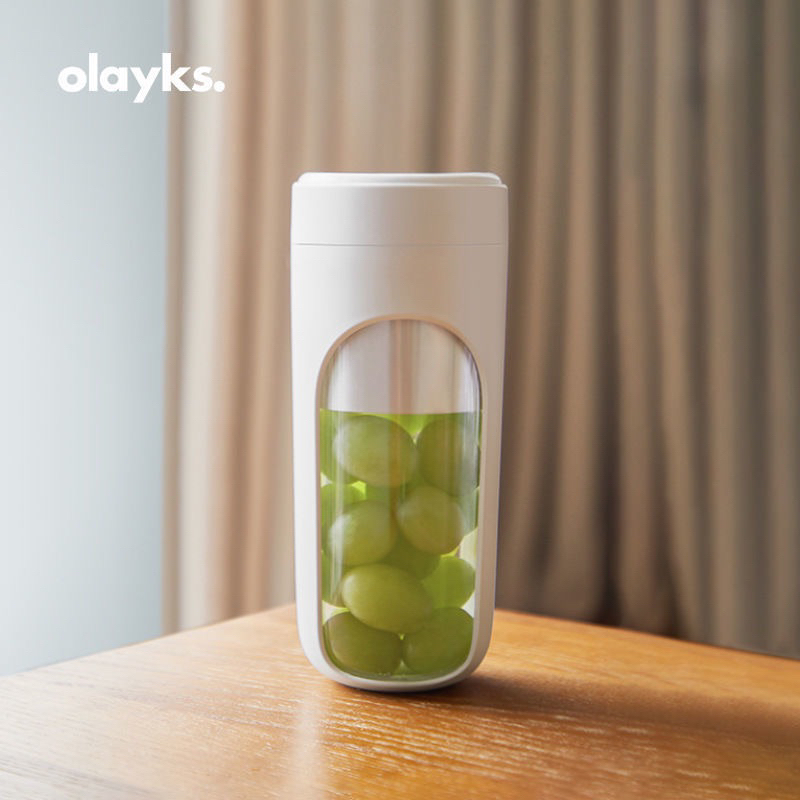 [SG Free Mail] Olayks Portable Electric Juicer Blender USB Rechargeable Fruit Juice Mixer