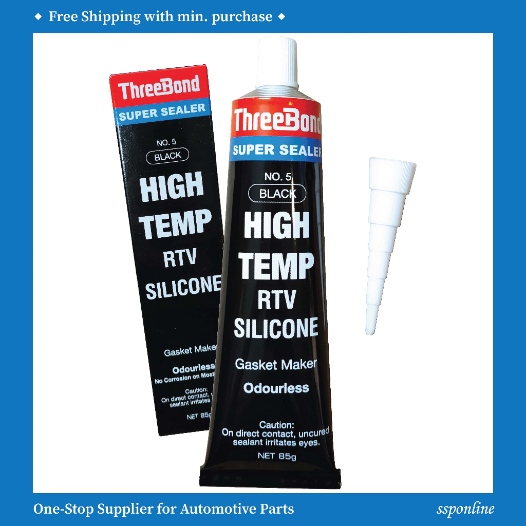 【OFFCIAL DISTRIBUTOR】Threebond No. 5 Super Sealer RTV Silicone Black ...