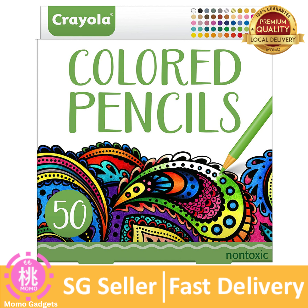 Crayola Colored Pencils For Adults (50 Count), Colored Pencil Set for