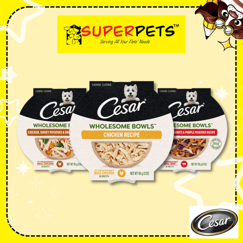 🐶Cesar Wholesome Bowls Dog Wet Food 85g Shopee Singapore