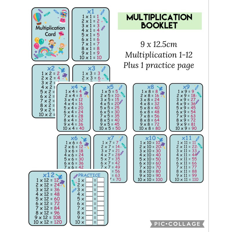 Multiplication Booklet (Learning Resources) Math | Shopee Singapore