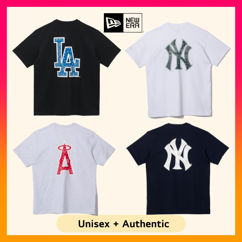 MLB Korea Unisex Basic Mego Logo Oversized Short Sleeve Tee Shirt La Dodgers White