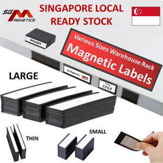 Magnetic Label Holders Data Card Paper Holder Warehouse Rack Labels Big ...