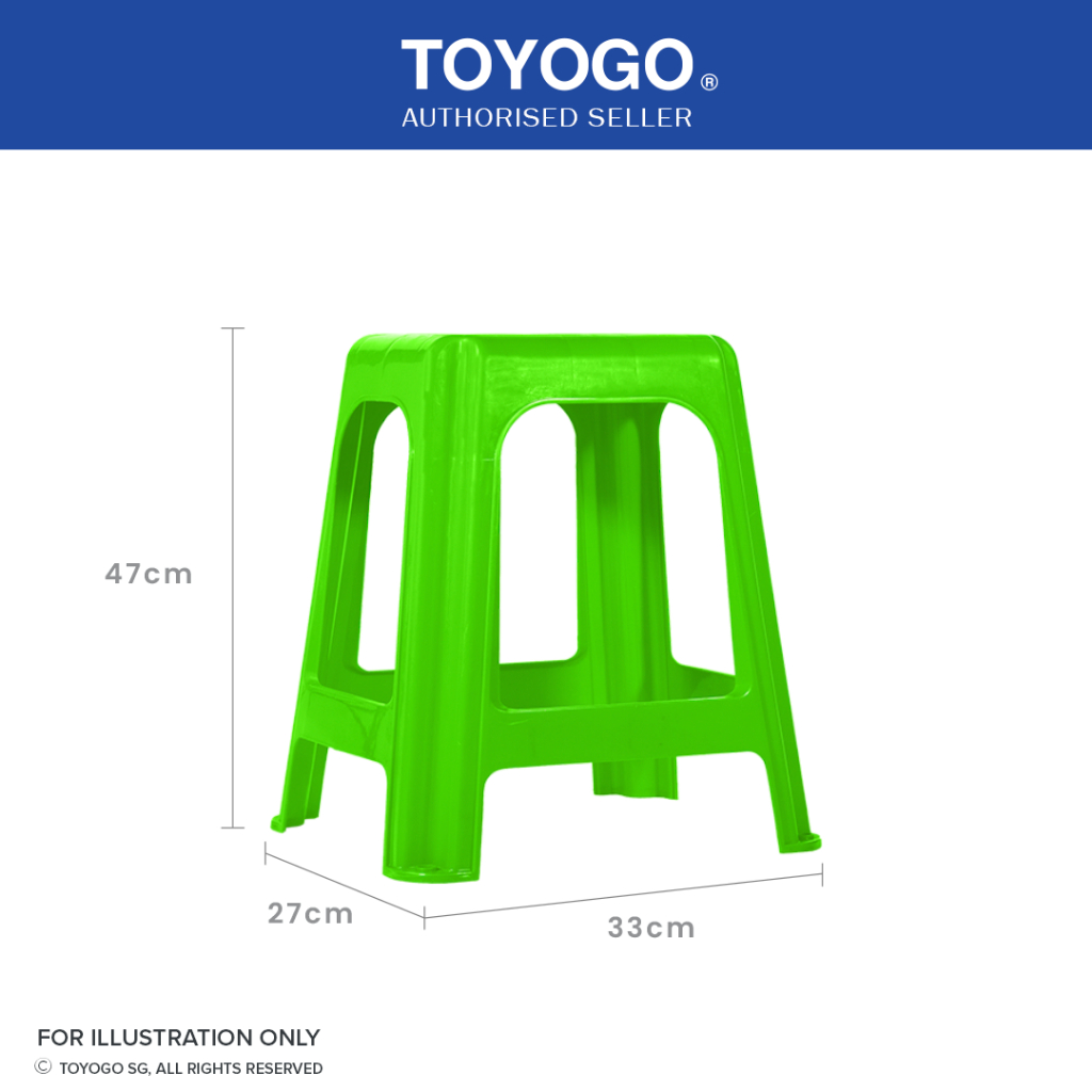 Toyogo 8596 Adult Comfort Plastic Dining Stool Shopee Singapore