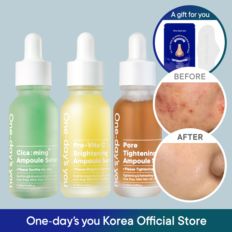 [SET] ONE DAY'S YOU Brightening Ampoule Serum (30ml)+ Pore Tightening