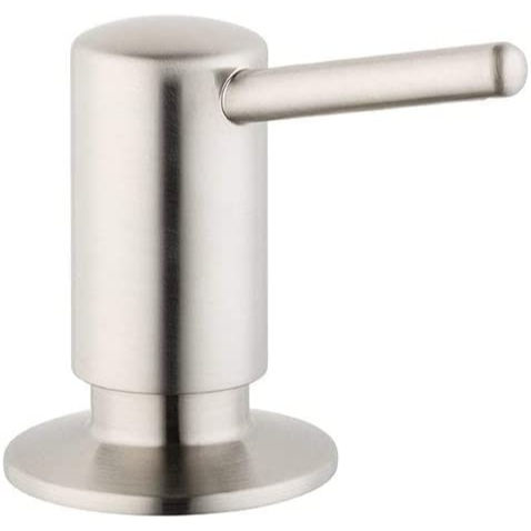 Hansgrohe Locarno Brushed Gold Soap Dispenser – 16 Oz, Counter-Mount For Kitchen & Bath (3-Inch)