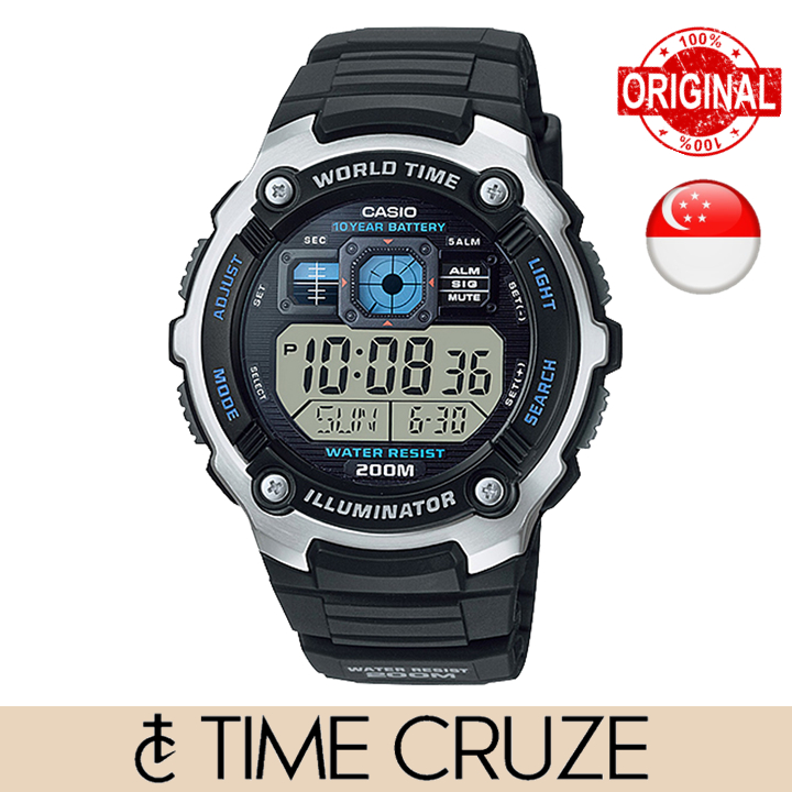 World time illuminator watch sales