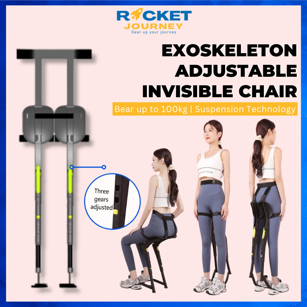 Exoskeleton Adjustable Invisible Chair Wearable Sports Folding Chair ...
