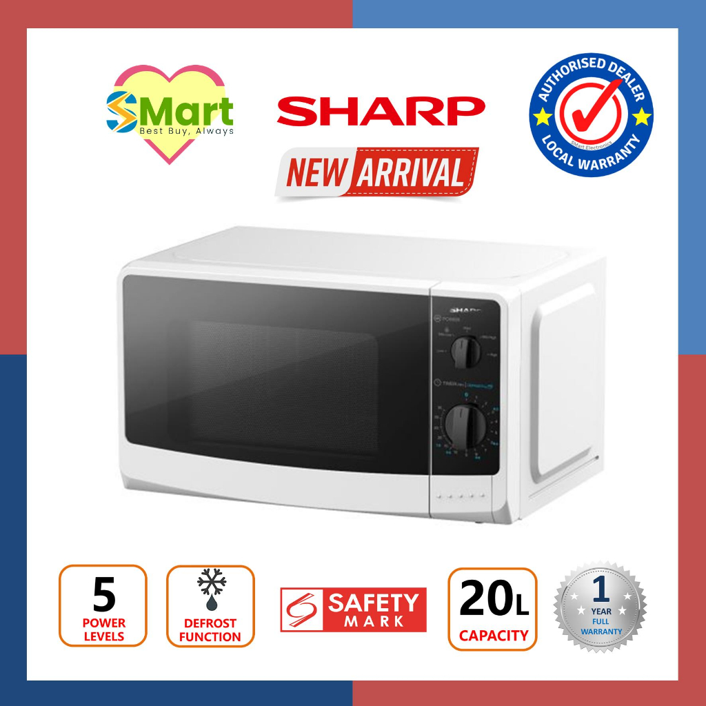 Sharp 20L Microwave Oven R-2201H(W) | Shopee Singapore