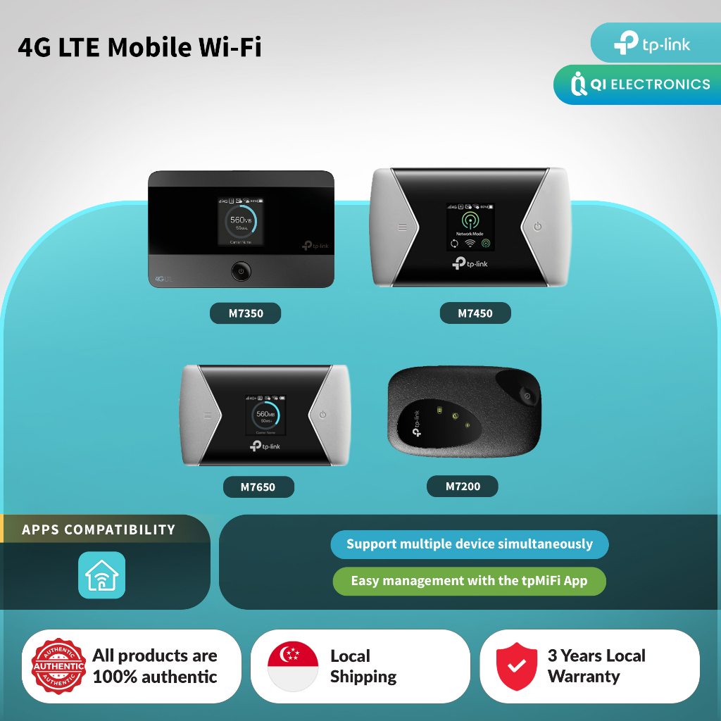 ROUTEUR MOBILE, MODEM 4G LTE TL-M7200 Wi-Fi 300Mb/s TP