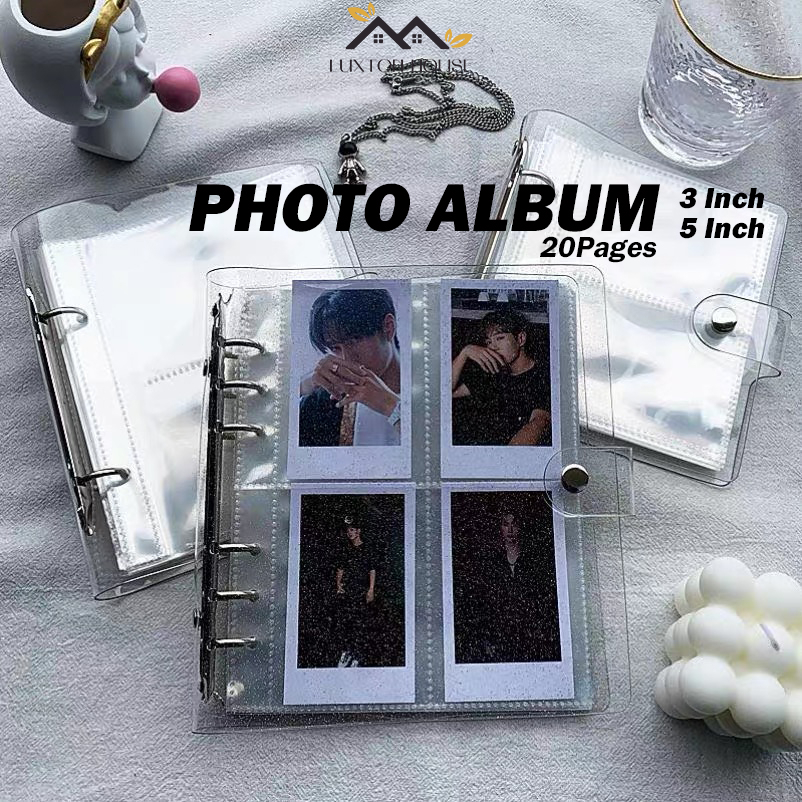 {SG} Photocard Book Kpop Photocard Binder Glitter Transparent Photocard ...
