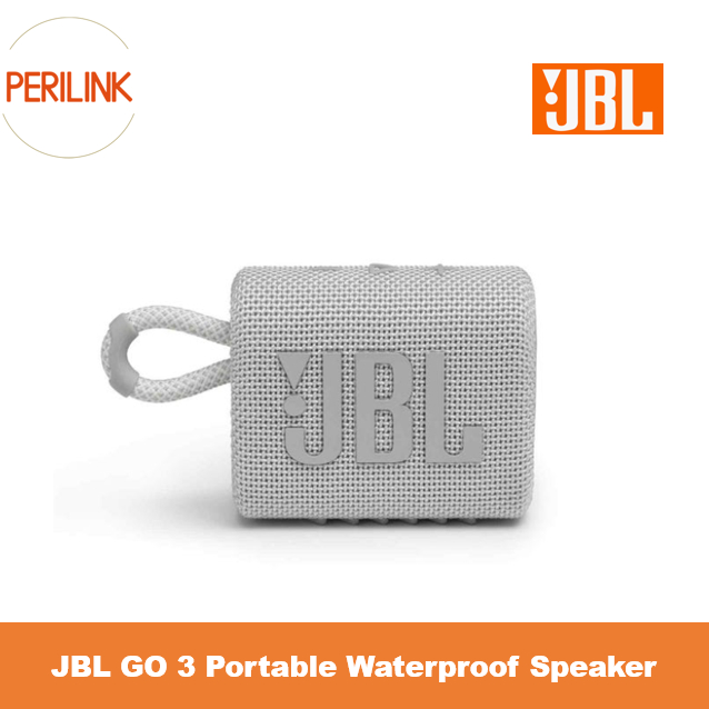 jbl go 3 mini portable bluetooth speaker (white)