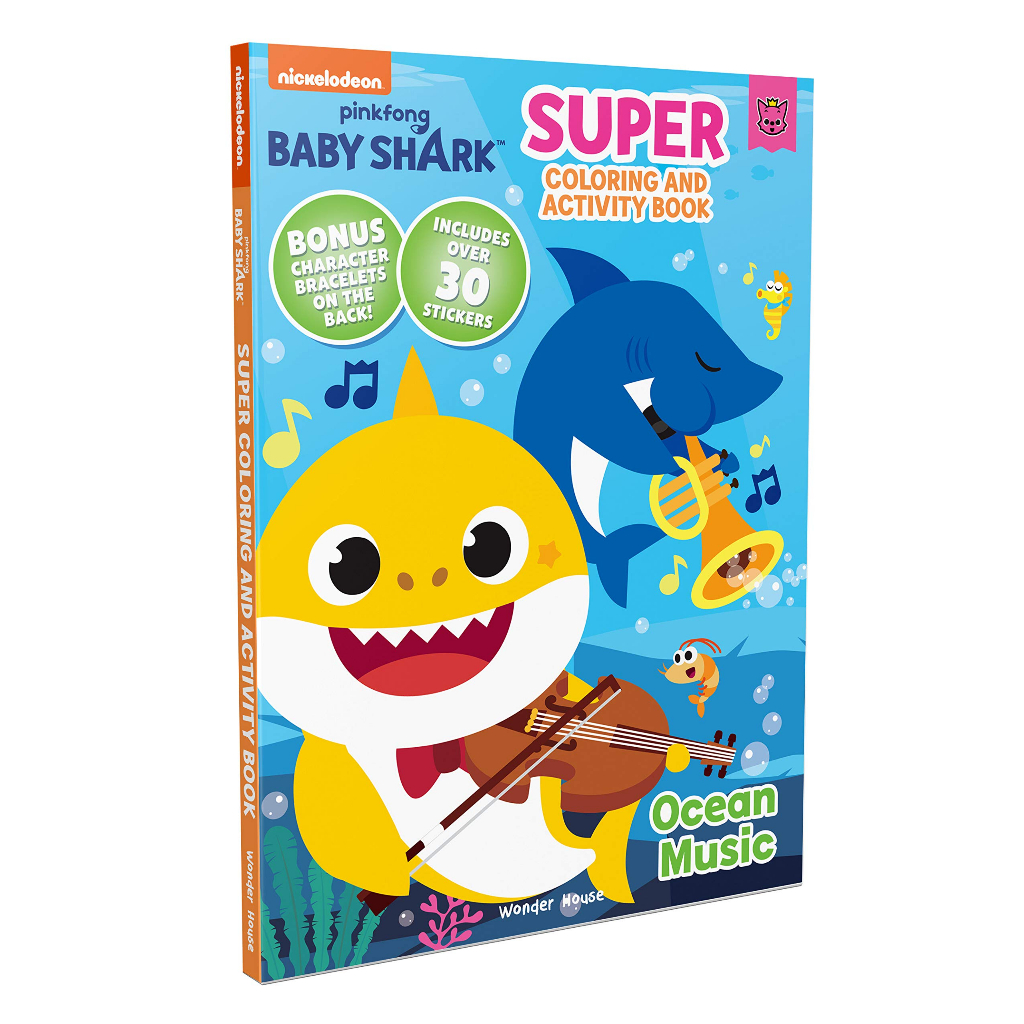 Pinkfong Baby Shark - Ocean Music: Super Coloring and Activity Book ...