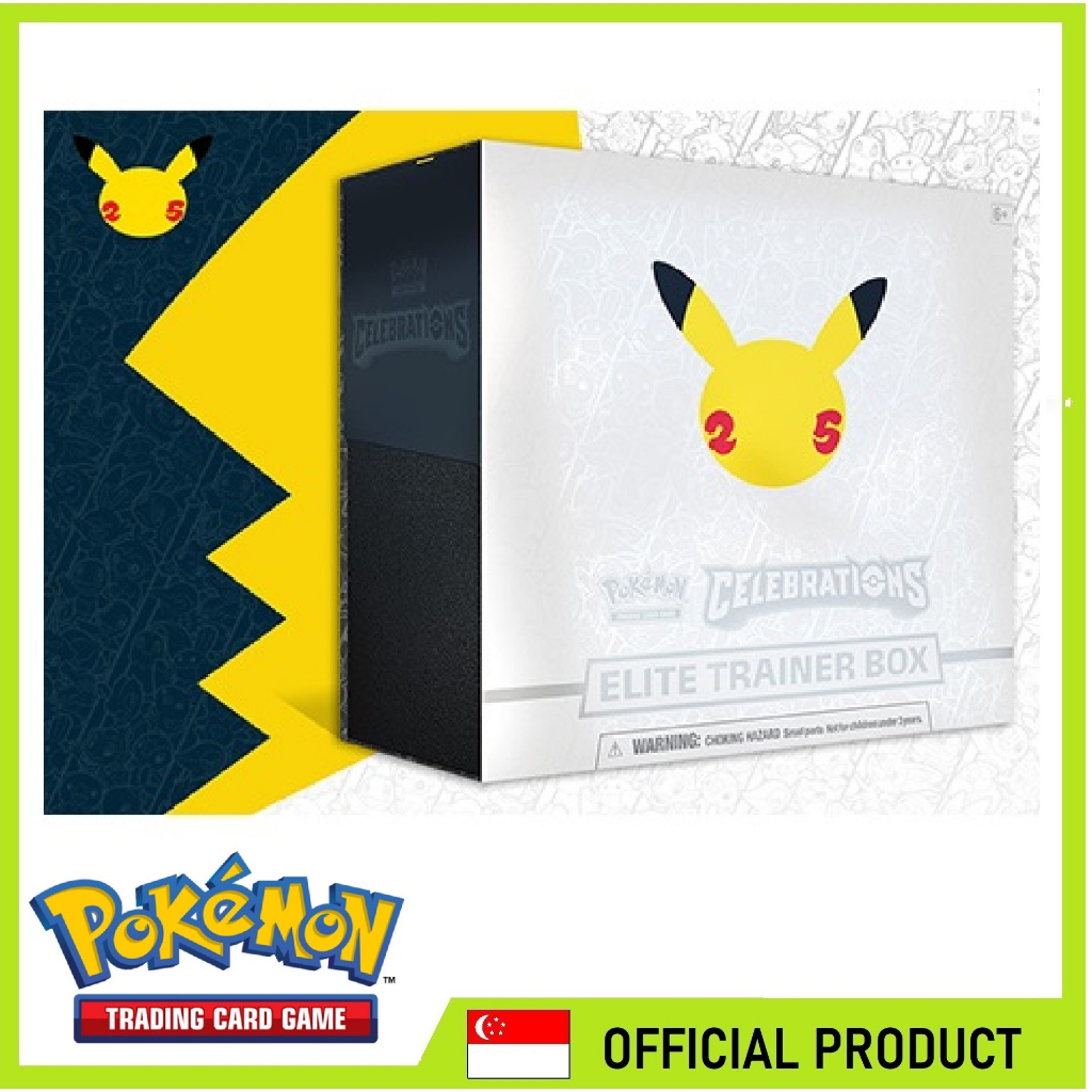 TCG Pokemon 25th Anniversary Celebrations Elite Trainer Box Factory Sealed  | Shopee Singapore