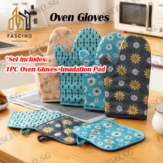 1pc Kitchen Microwave Oven Silicone Heat-resistant Baking Glove For  Anti-scalding, Beige/brown