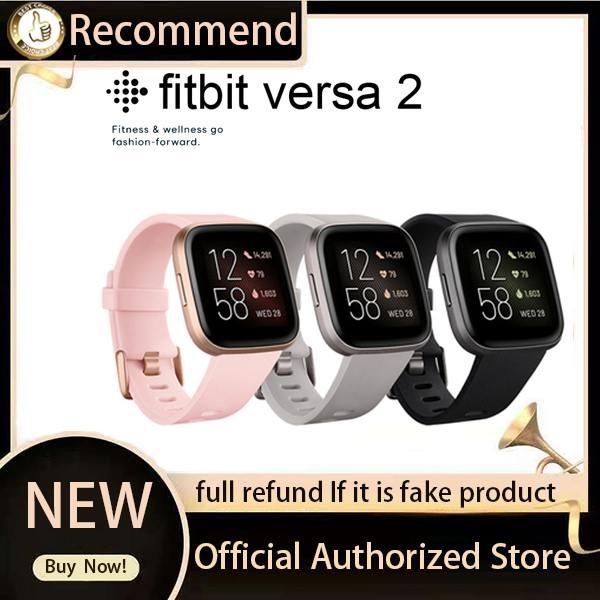 Fitbit Versa 2 Smart Watch Fitness Heart Rate Tracker Waterproof