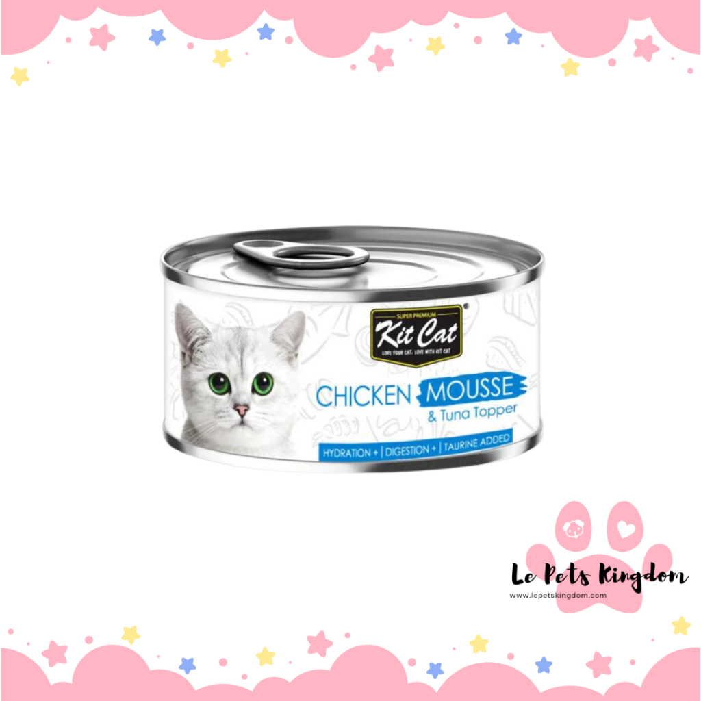 Kit Cat Chicken Mousse & Tuna Topper Canned Cat Food 80g Shopee Singapore