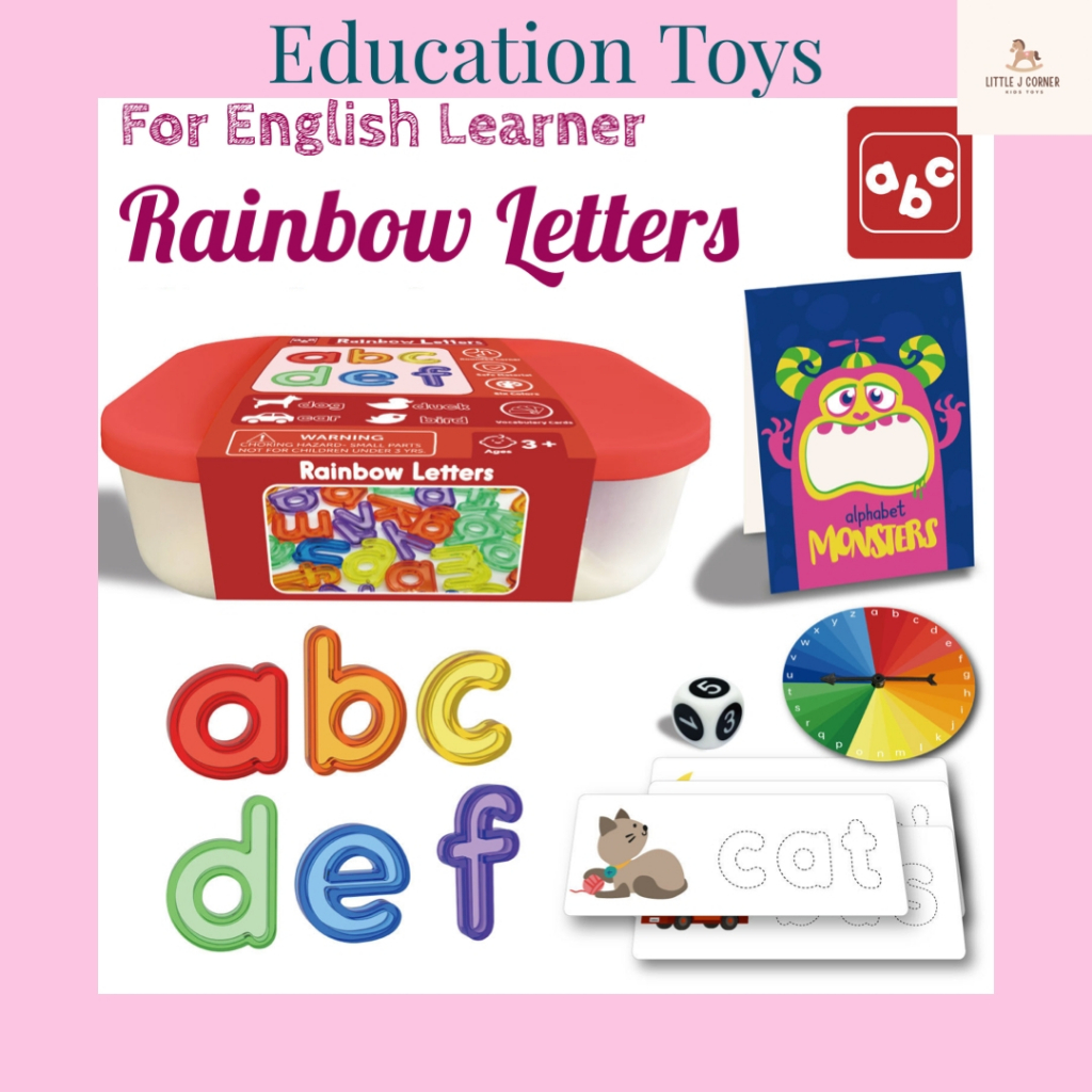 Kids Toys Rainbow Letters Alphabet Upper & Lower Case Letters set Educational Toys for Kids Toddler Toys Bby Toysa
