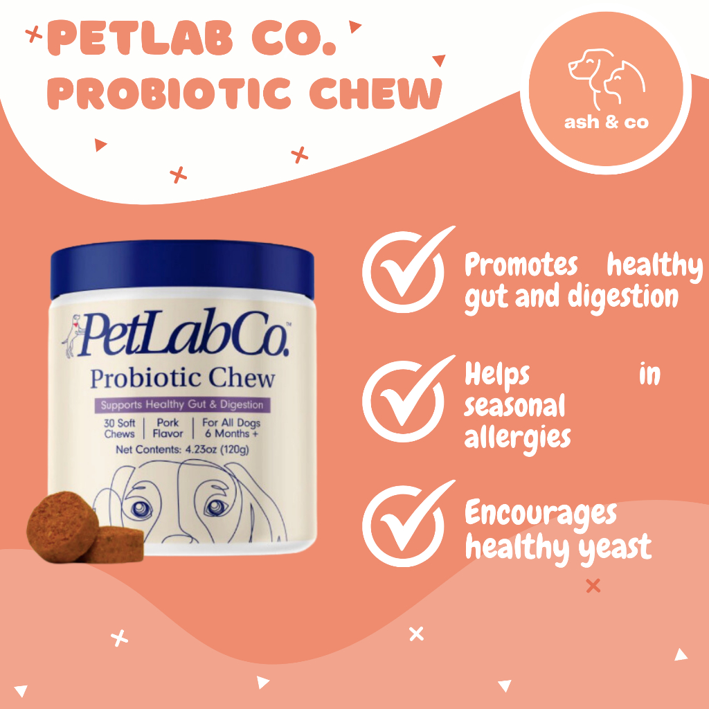 PetLab Co. Probiotic Pork Flavored Soft Chews Digestive Supplement for