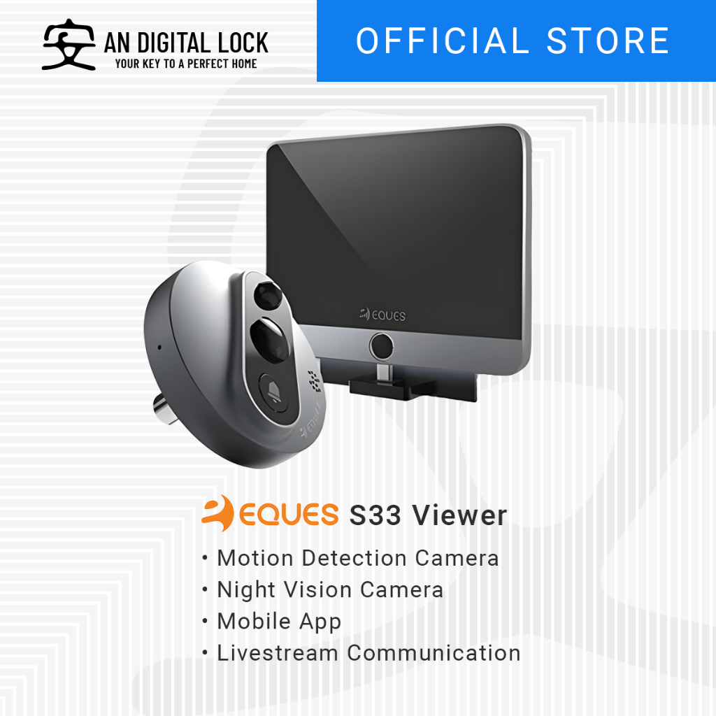 Eques S33 Digital Door Viewer AN Digital Lock Shopee Singapore