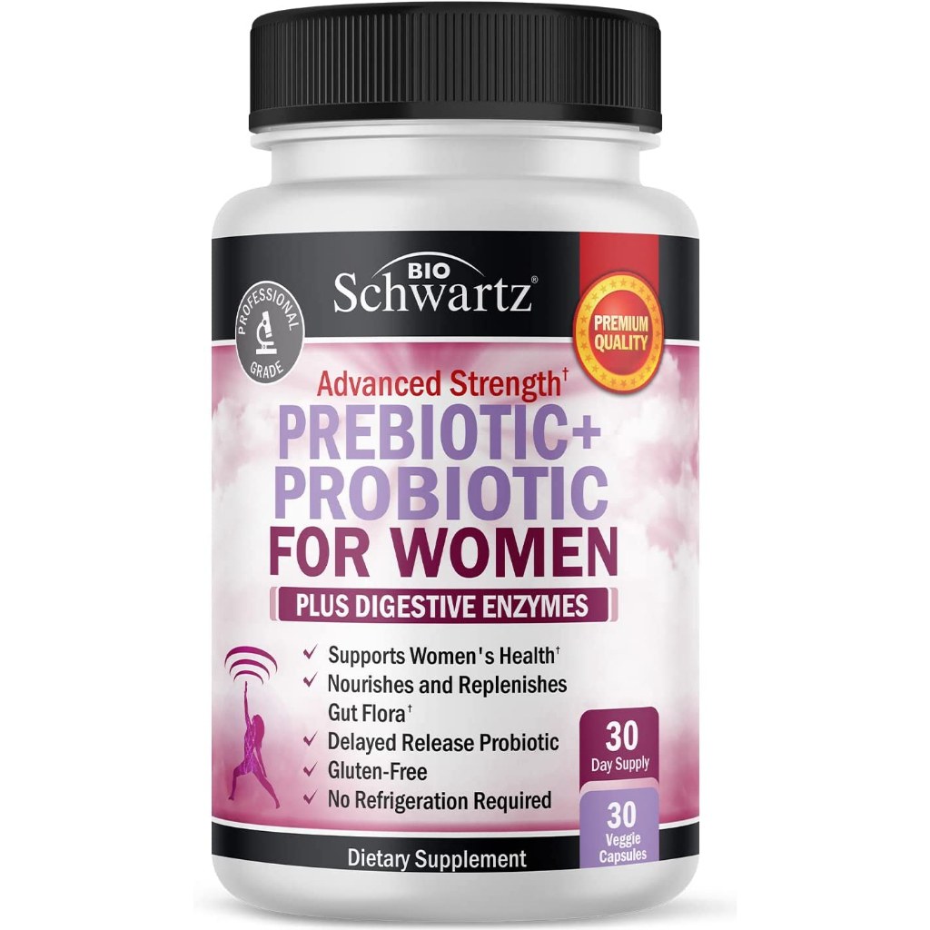 Prebiotics and Probiotics Women 30 Capsules Black Cohosh Red Clover