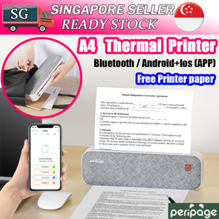 Peripage A4 Paper Printer Portable Usb Bluetooth Wireless Thermal