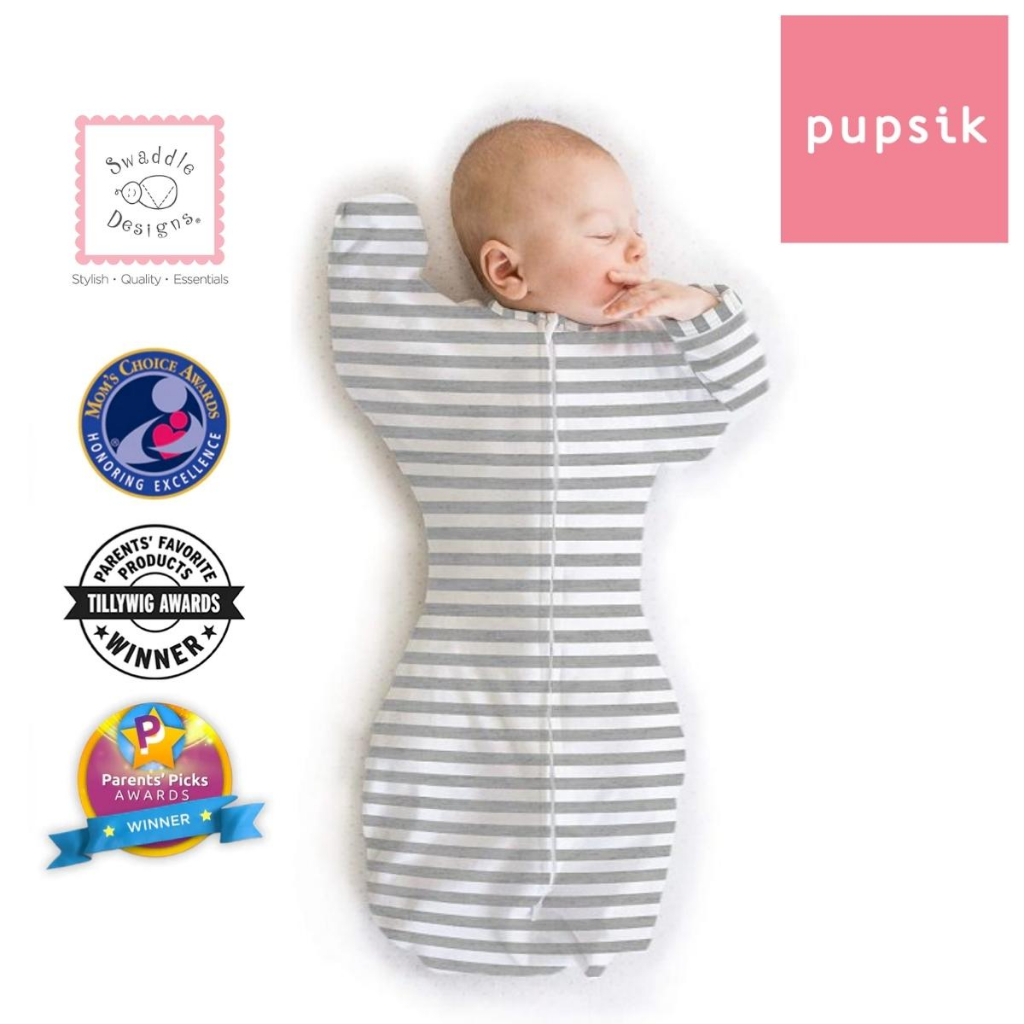 SwaddleDesigns Transitional Swaddle Sack with Arms Up, 8 Designs (2