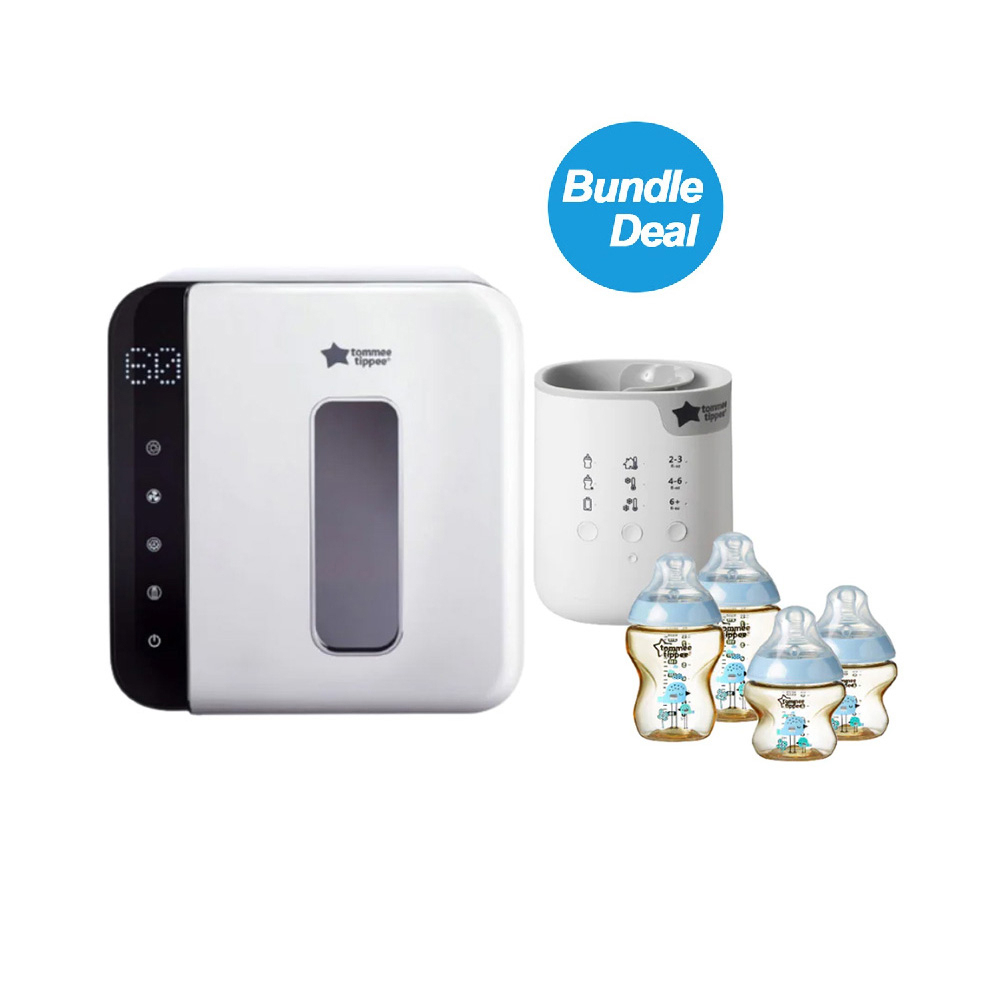 Tommee Tippee Ultraviolet Steriliser For Baby Bottles, 3 In 1 - Sterilise, Dry And Store