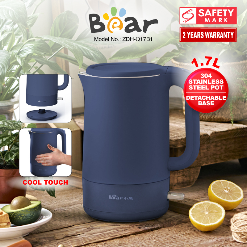 Bear Electric Kettle, Cordless Kettle Jug , Cordless Jug1.7L (ZDHQ17B1