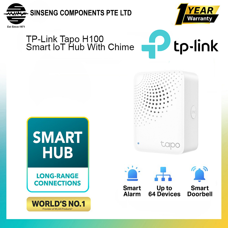 Buy TP-Link Tapo H100 Smart IoT Hub with Chime [TAPO-H100]