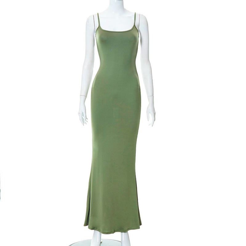 saints secrets green dress Amina Olive Satin Top