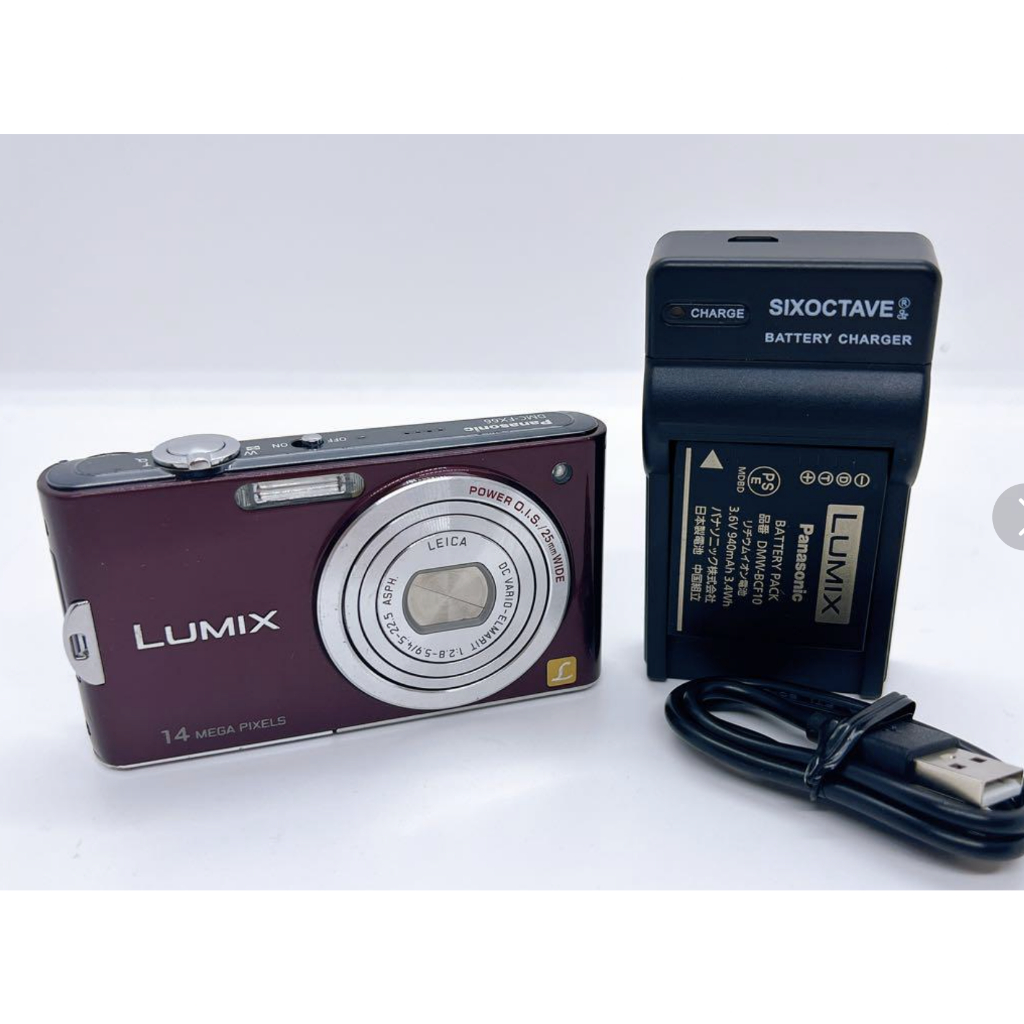 Pre-loved Lumix FX DMC-FX66 Pink, Blue, Wine red, Gold 【使用