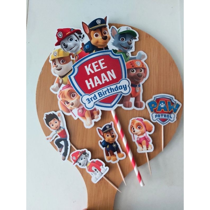 [SG SELLER] Paw Patrol Birthday Party, Paw Patrol Big Topper | Shopee ...