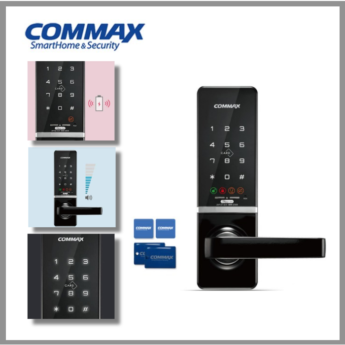 COMMAX CDL515m korea non perforated with handle door lock + card key